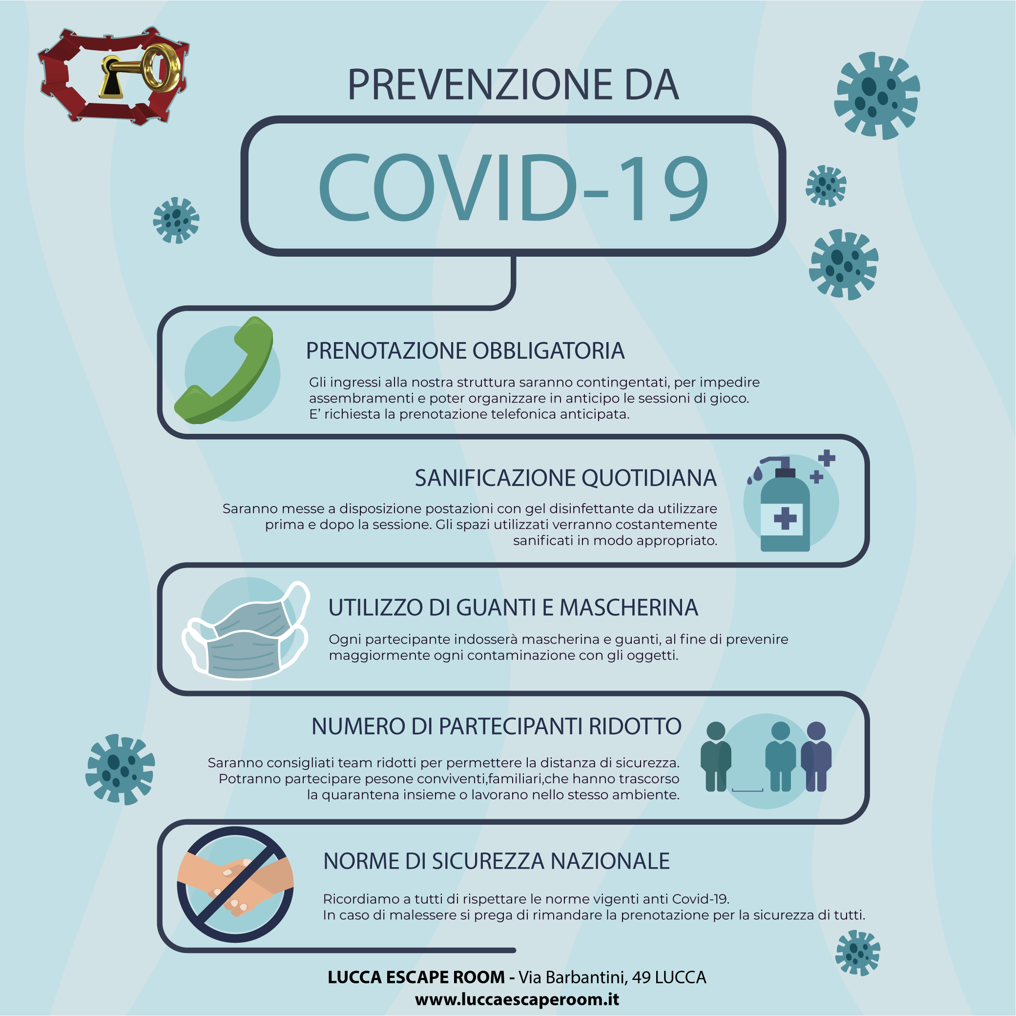 prevenzione Covid19 Escape Room